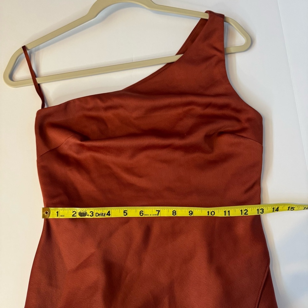 BHLDN Dylan One-Shoulder Satin Side-Slit Gown - Picture 15 of 16